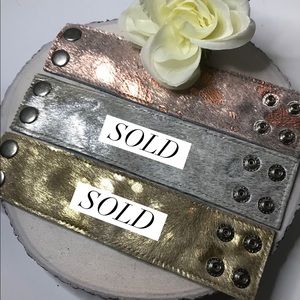 Beautiful handmade Italian Leather Wristbands